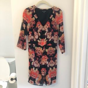 Madewell floral sleeved dress